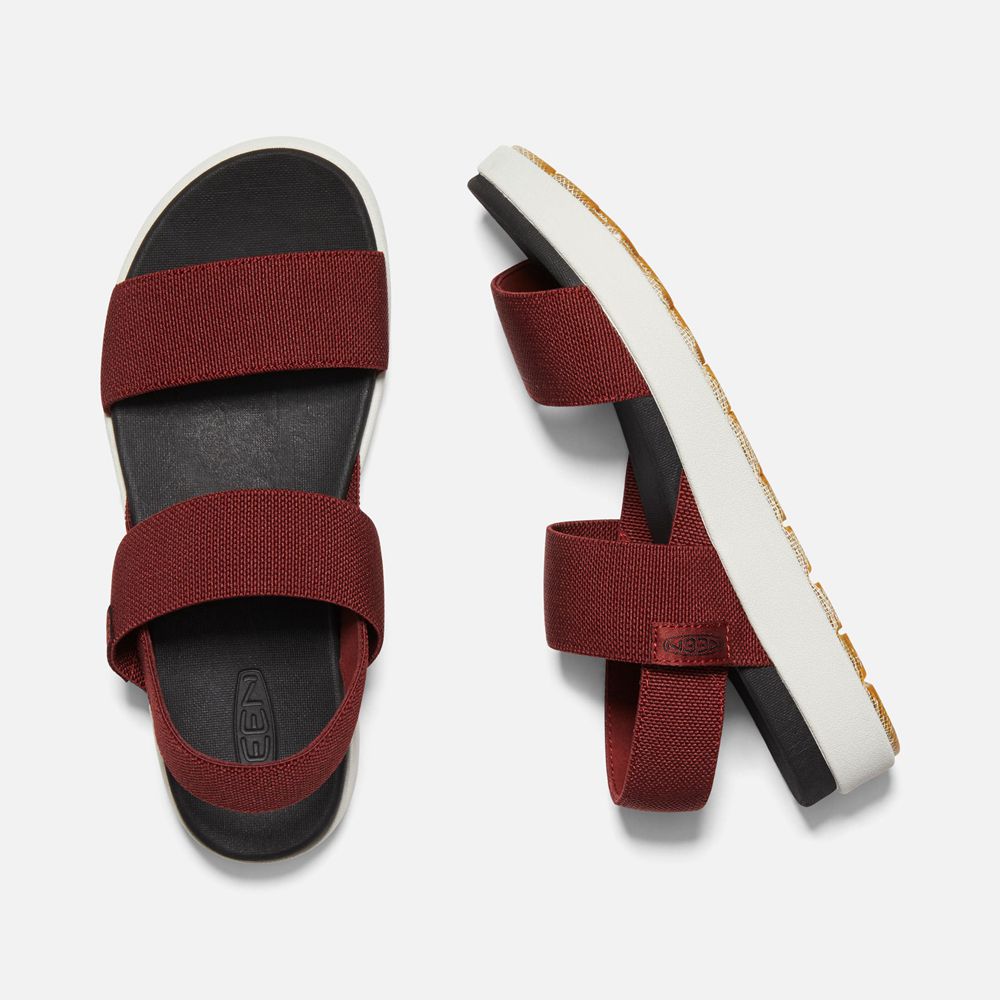 Sandalias de playa Keen Mexico Rojos - Mujer Elle Backstrap - YU5718903